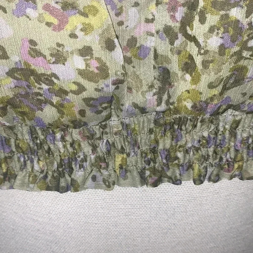 Reserved Womens V Neck Short Sleeve Blouse size 10 - Picture 5 of 12